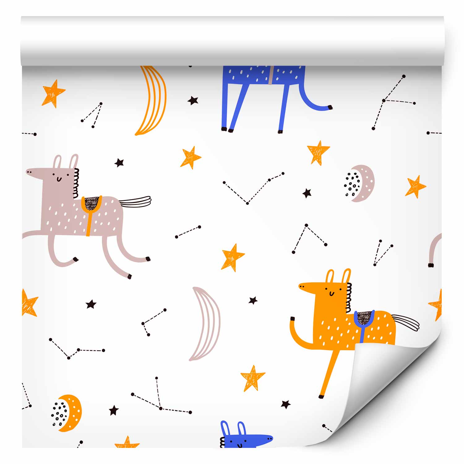 Tapeta Rolka Děti Koníci 0,5x10 m e-B-0043-j-a