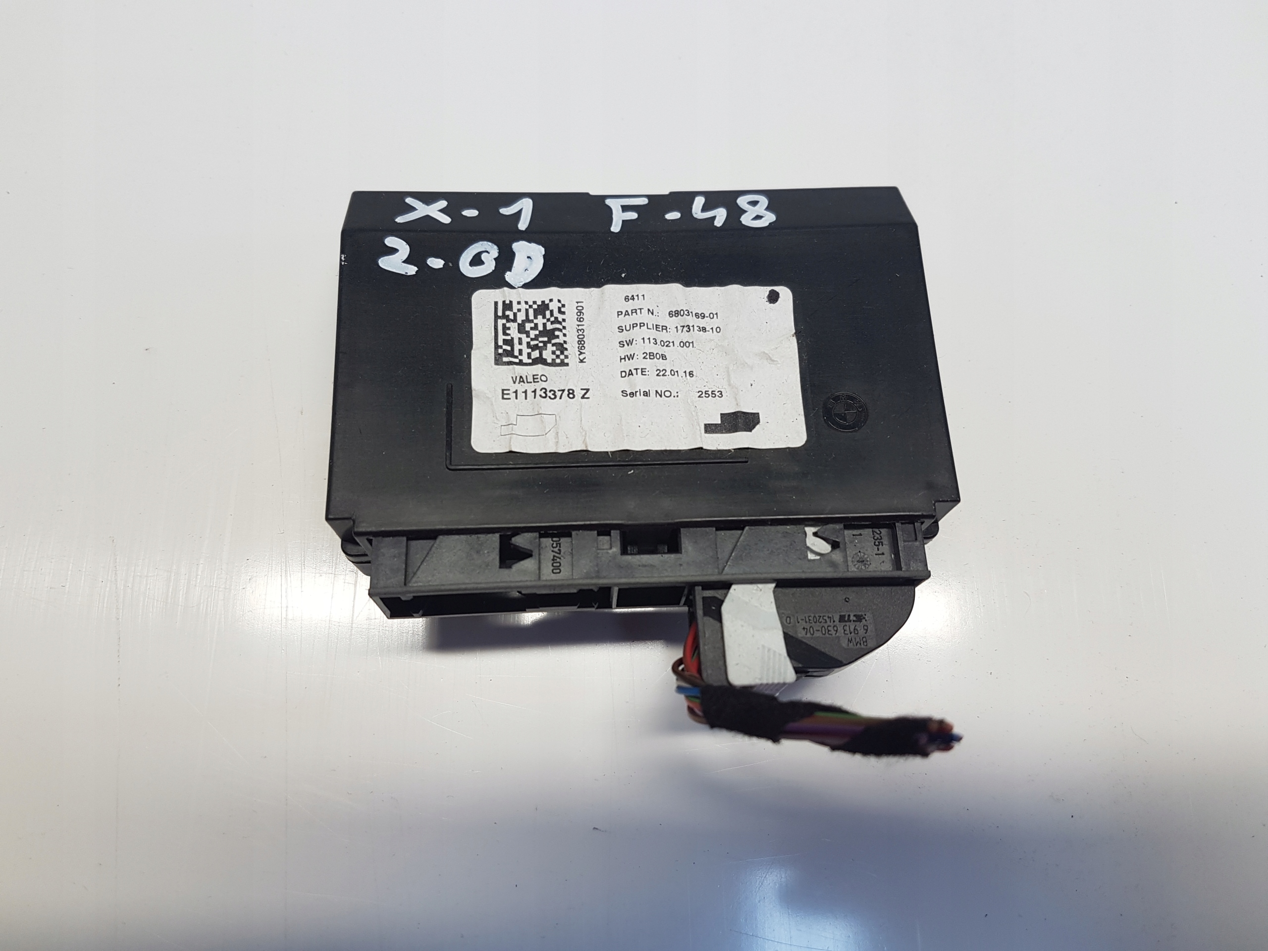 BMW X1 F48 2.0d module control unit of the air conditioning