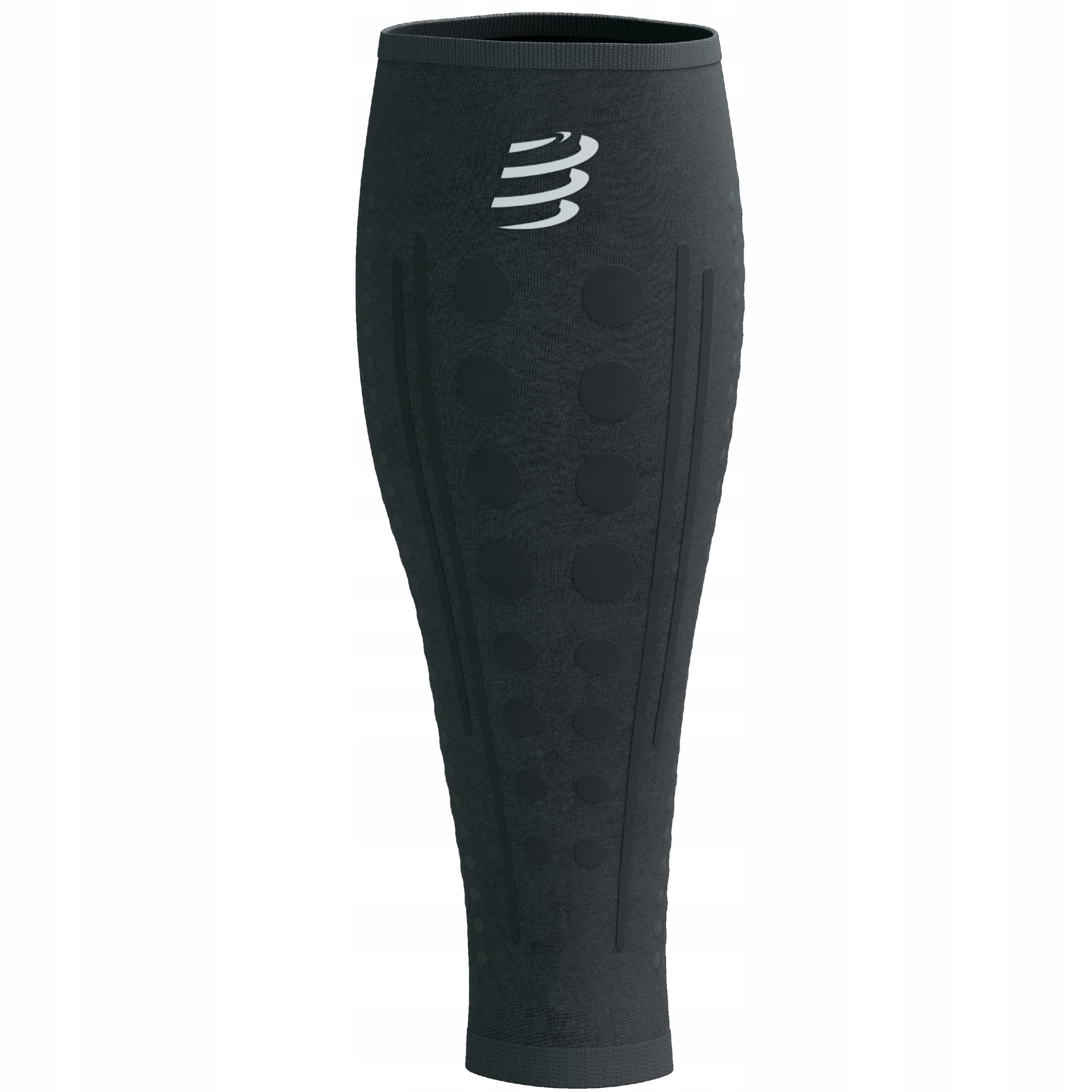 Opaski Kompresyjne na Łydki Lekkie Compressport R2 Aero Czarne/Białe T2 M