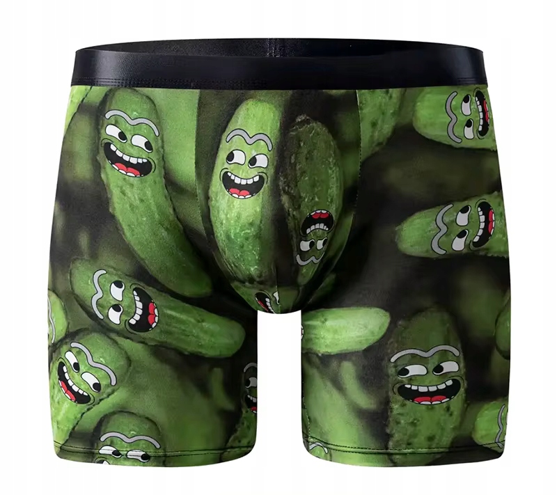 Vtipné pánské Boxerky Okurky Slipy dárek pro Muže 3D vzor M