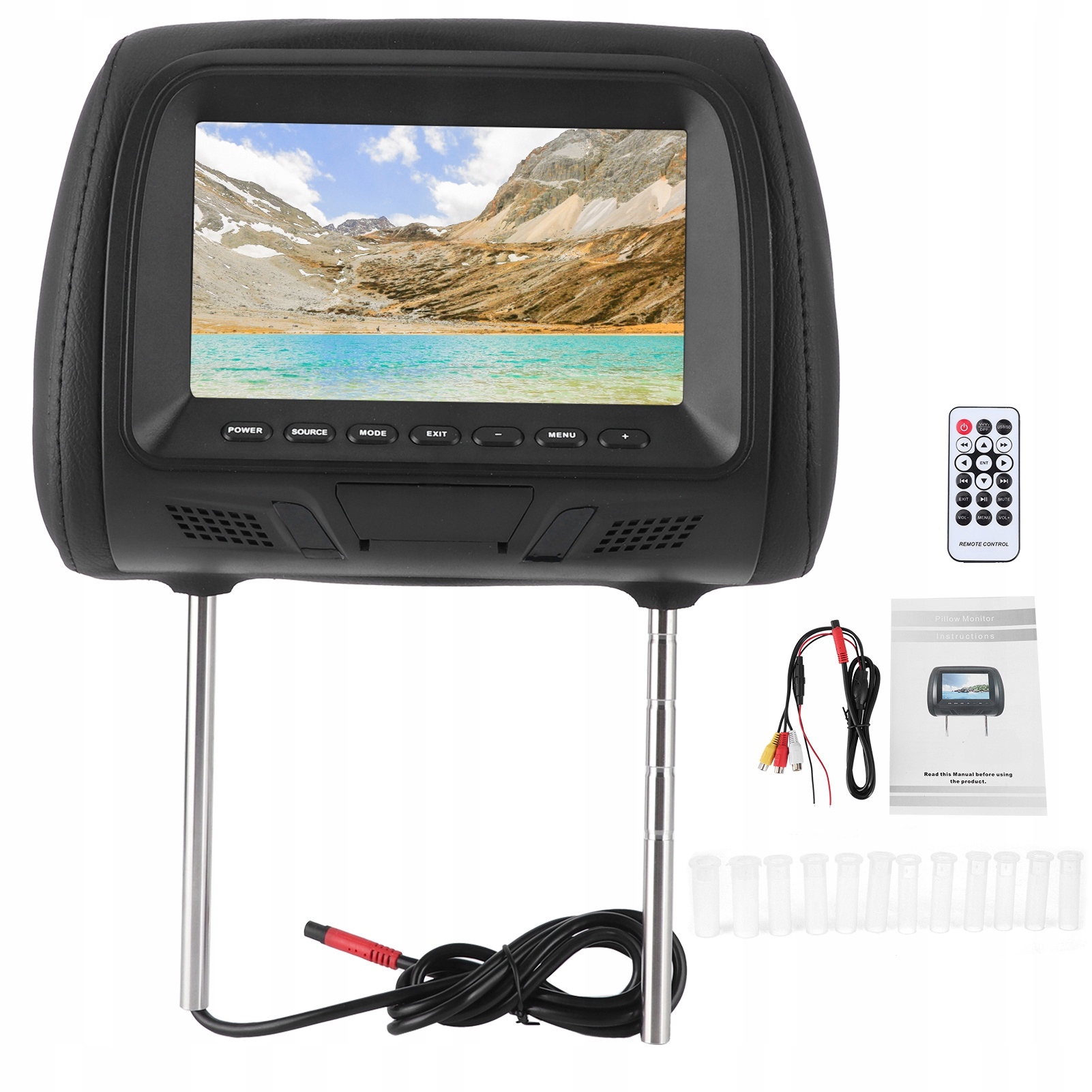 Obrazovka Do Auta LCD Monitor Opierky Hlavy 7 Palcov
