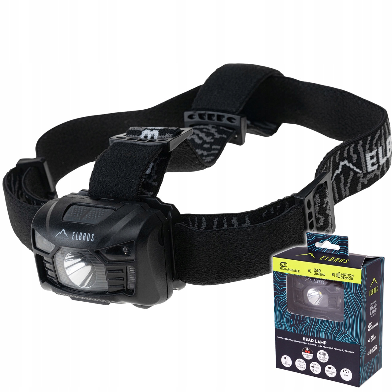 

Elbrus Latarka Czołowa Led Wodoodporna 2