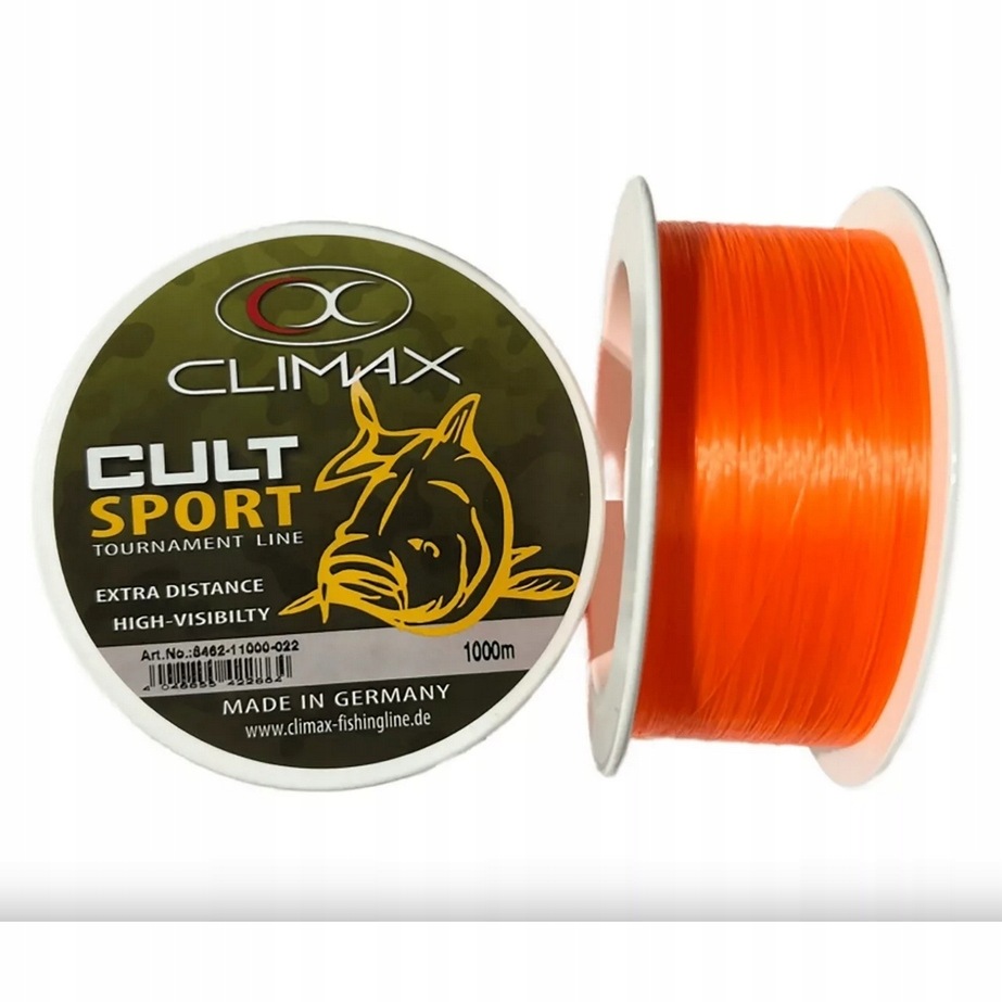 Żyłka Climax Sport Orange 0,30mm 1000m- żyłka główna karpiowa