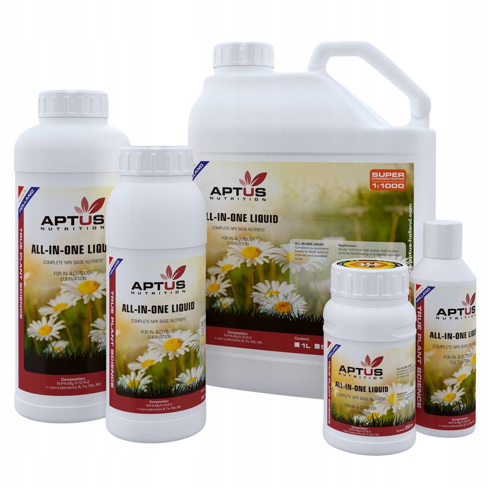 Aptus All-in-ONE-LIQUID 1L Univerzální hnojivo pro růst a kvetení 1 ml/1 l