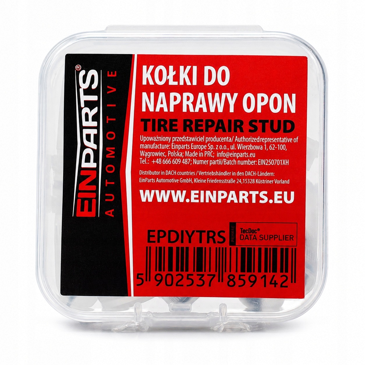 10x Wkręty Wulkanizacyjne korki wkręty do naprawy opon Einparts