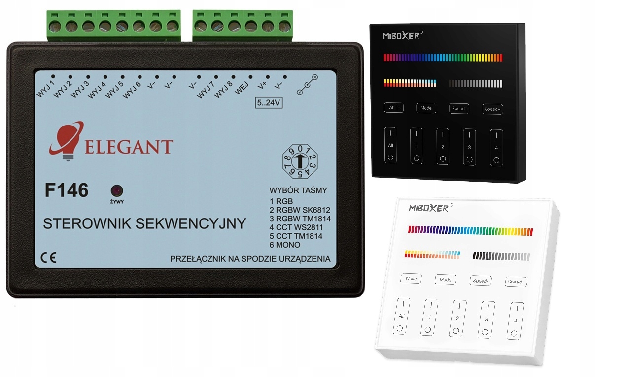 Univerzální koridorový ovladač Elegant F146 Rgb Rgbw Cct Mono