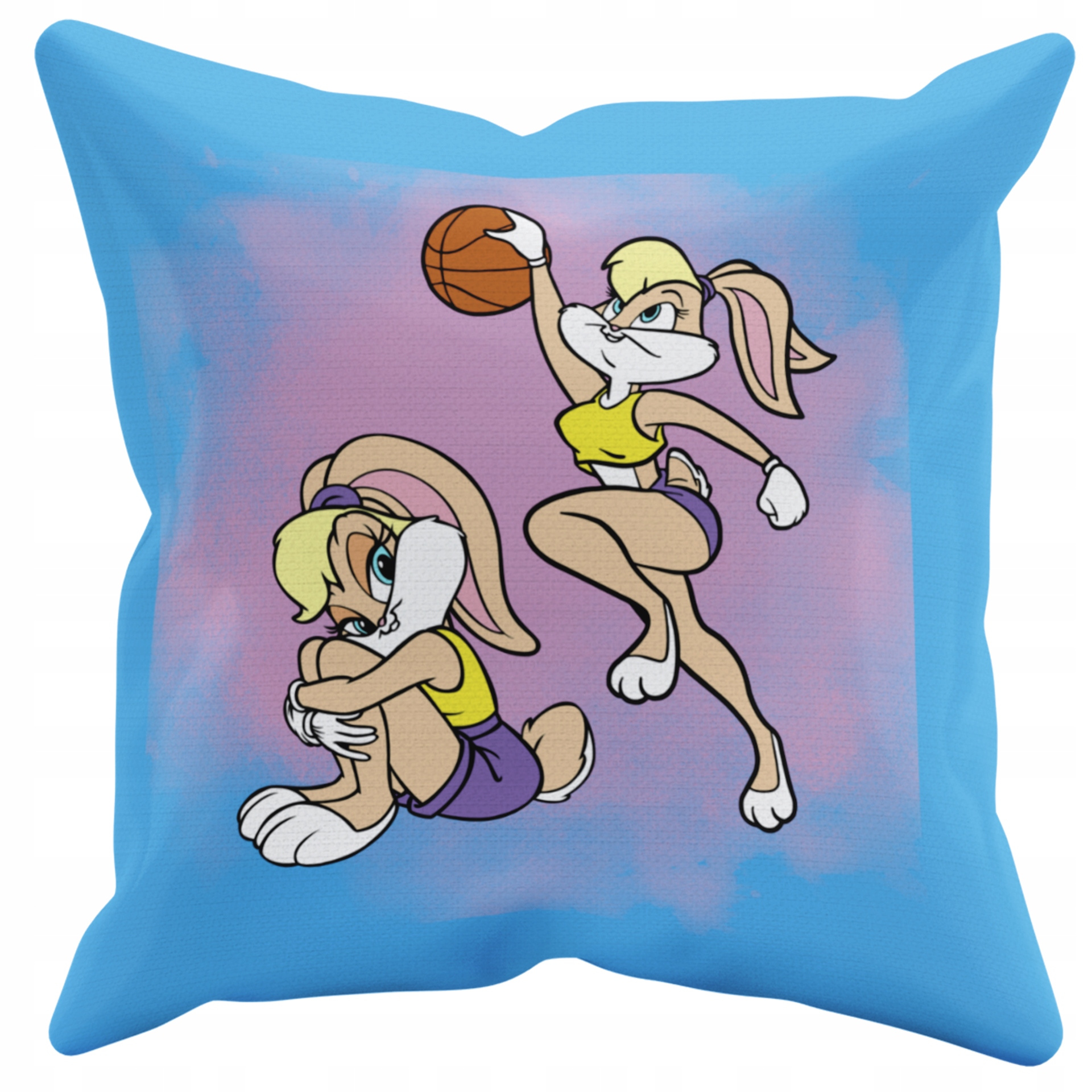 POSZEWKA NA PODUSZKĘ JAŚKA DO PRZEDSZKOLA BUGS I LOLA + IMIĘ GRATIS Kolor dominujący odcienie niebieskiego