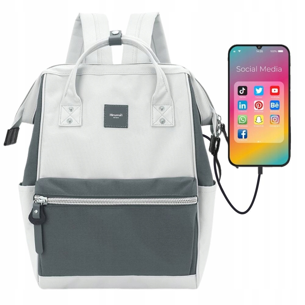 Batoh pro ženy Himawari pro školní sportovní oblečení do práce s Usb portem