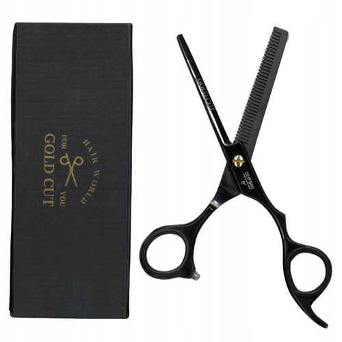 Gold Cut Profesionální Kadeřnické Degustace Half Black DHFB60 Pouzdro 6,0"