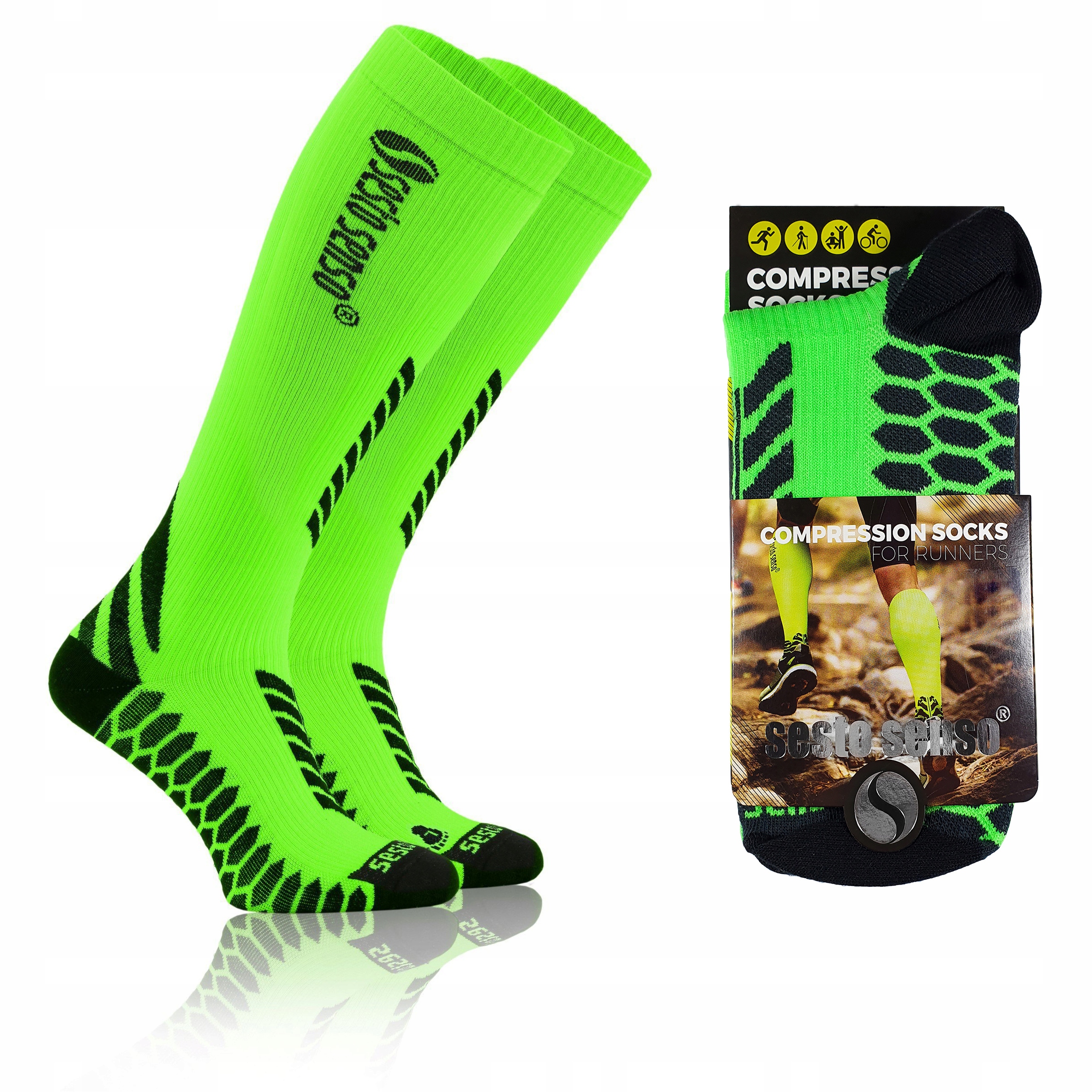 

Sesto Senso skarpety kompresyjne do biegania 43-46