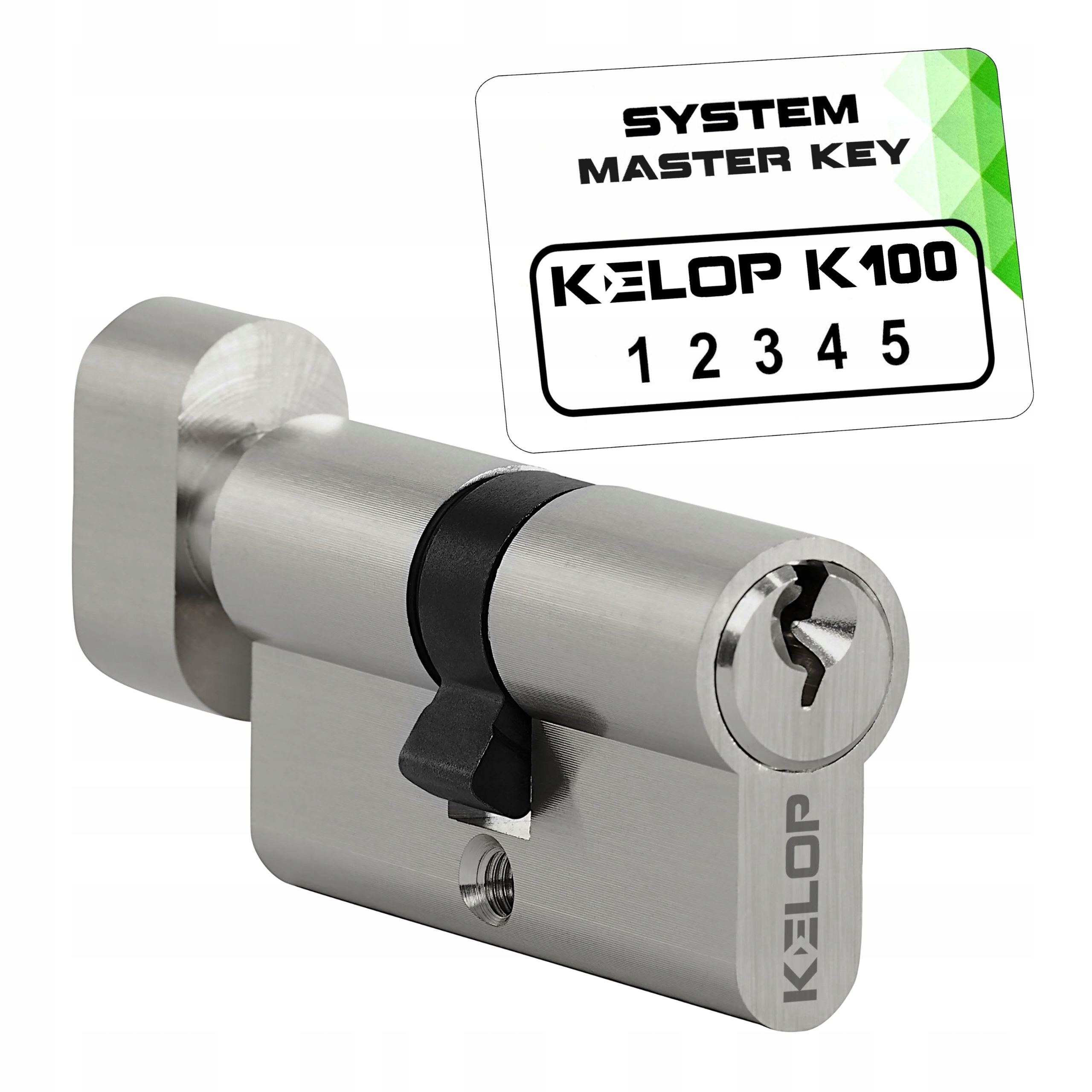 vložka Kelop K100 G45/50 s niklovým knoflíkem, systém master key