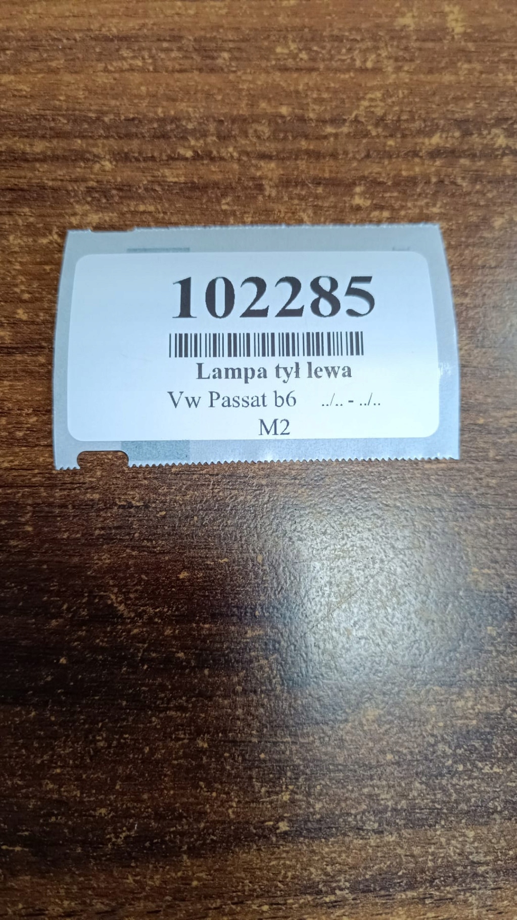 VW PASSAT B6 sedan light left rear part to the bonnet boot