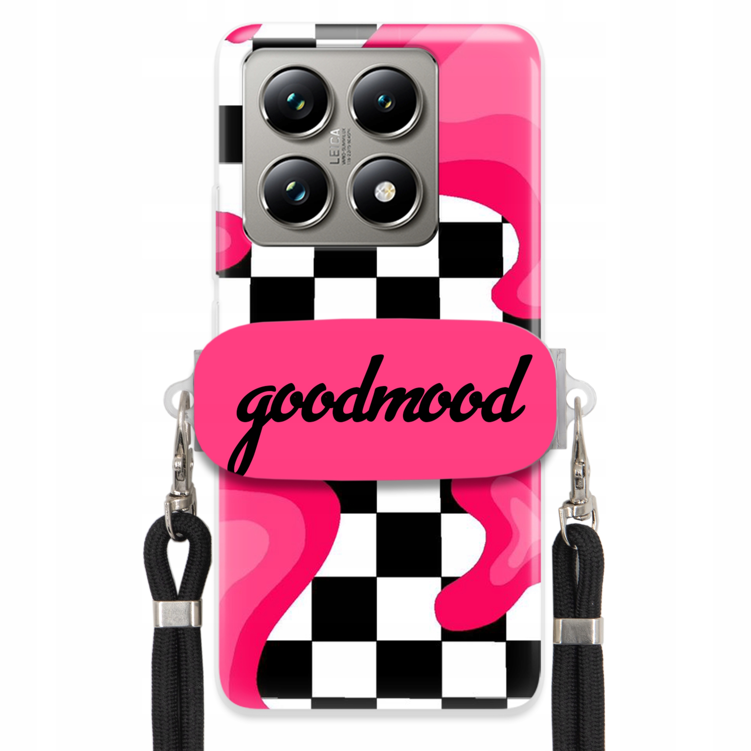 Pouzdro Pro Xiaomi 14T Pro Sada Case Držák Na Vodítko Černá For Teen Splash