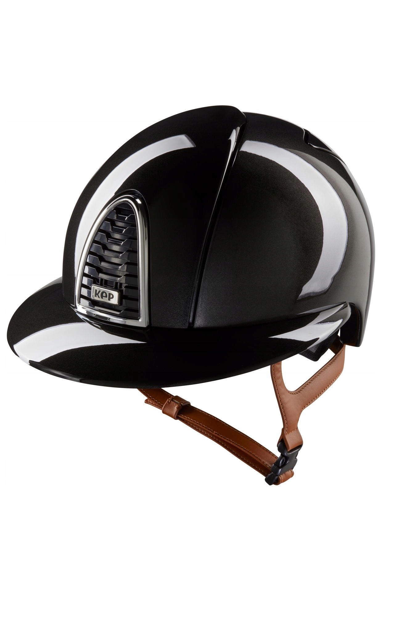 Kep, Kask Cromo 2.0 Sh, Chrome Frame, Beige Chin Strap, Polo Peak, Black M