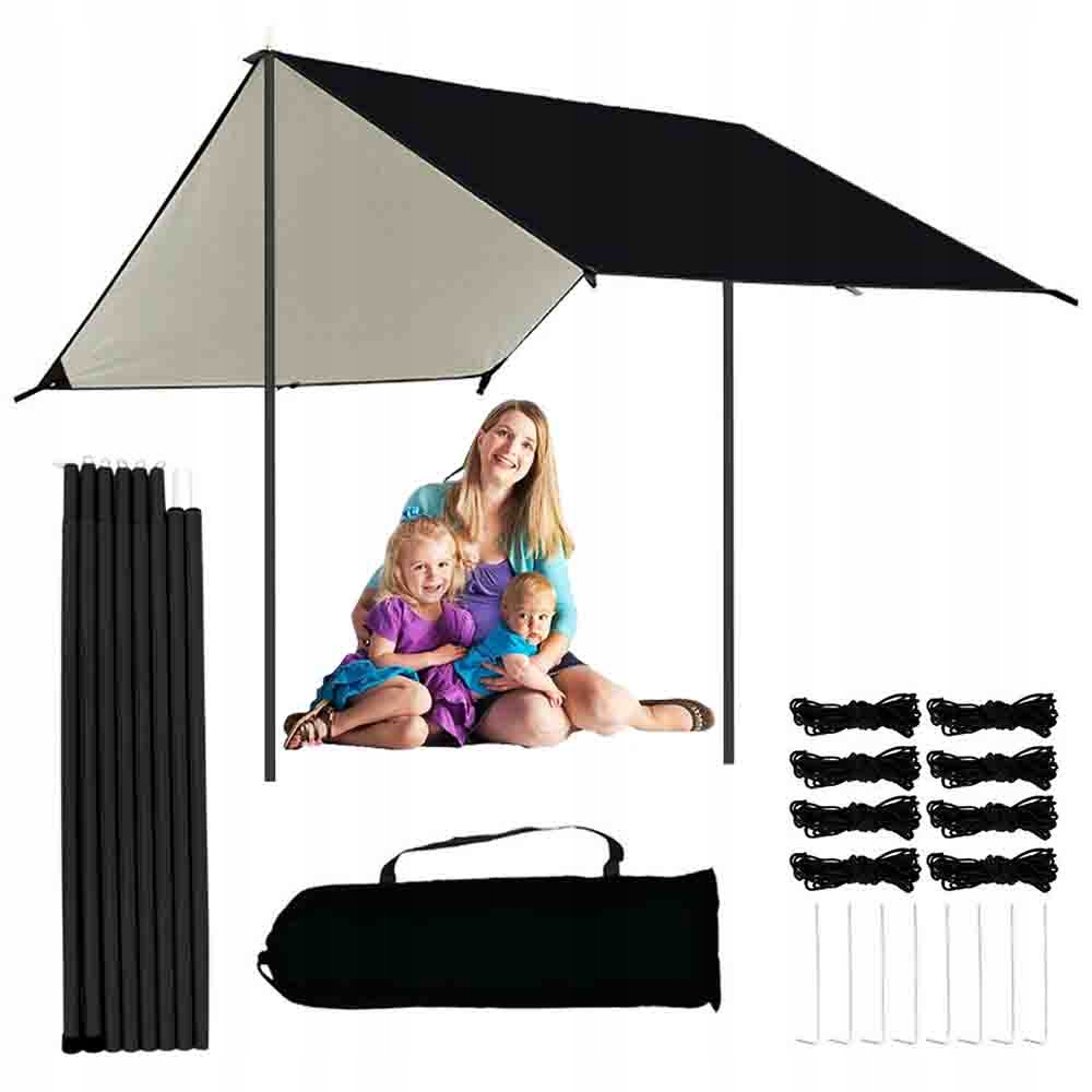 Tarp Krycí Plachta Bivakovací Voděodolná 300 X 300 CM – Lehká A Odolná