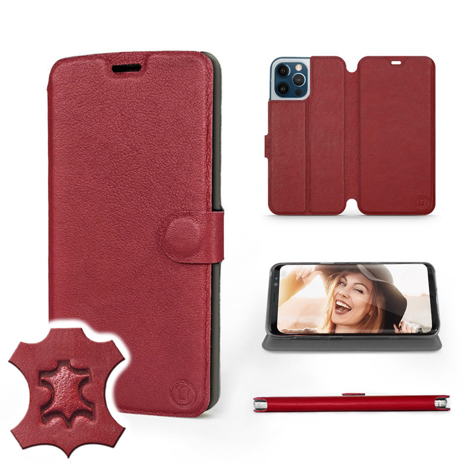 

Etui Mobiwear do Apple iPhone 12 Pro Max -dark Red