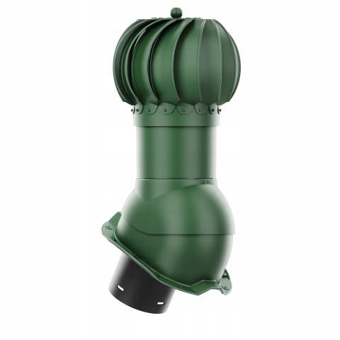 Rotačný krb Rotoline profil T18 fi 150 mm guľovitý, zelený