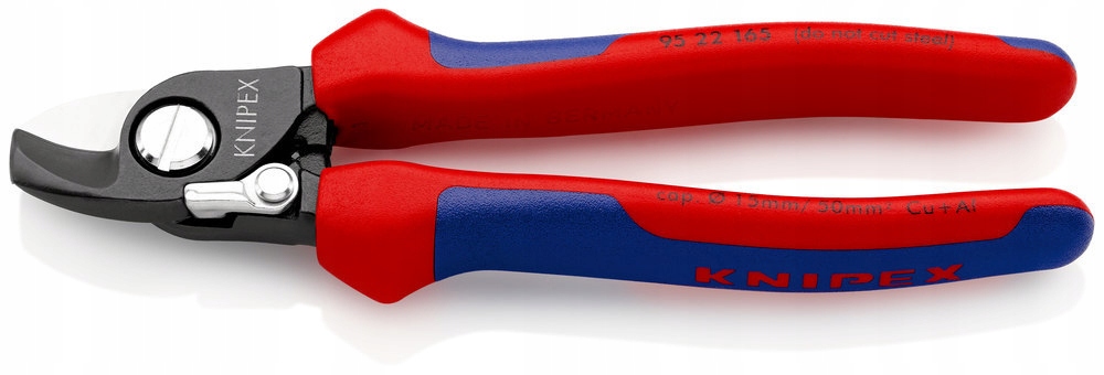 Nůžky s pružinou pro stříhání kabelů Cu a Al 165 mm, 95 22 165 Knipex