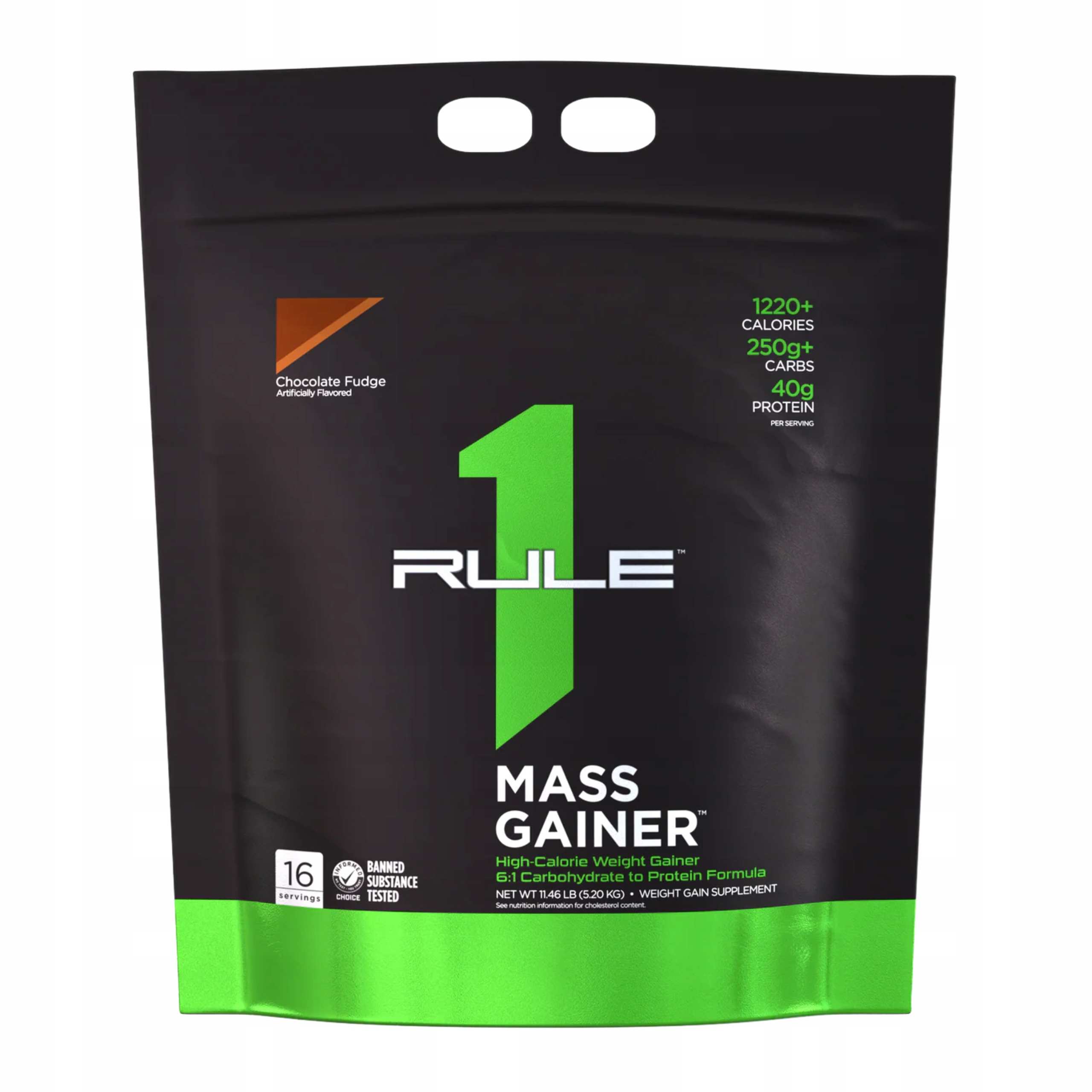 Mass Gainer 5200g Syrovátková bílkovina Svalová hmota Čokoláda Rule 1 R1