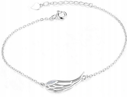 

Bransoletka Srebrna Skrzydła Anioła Grawer