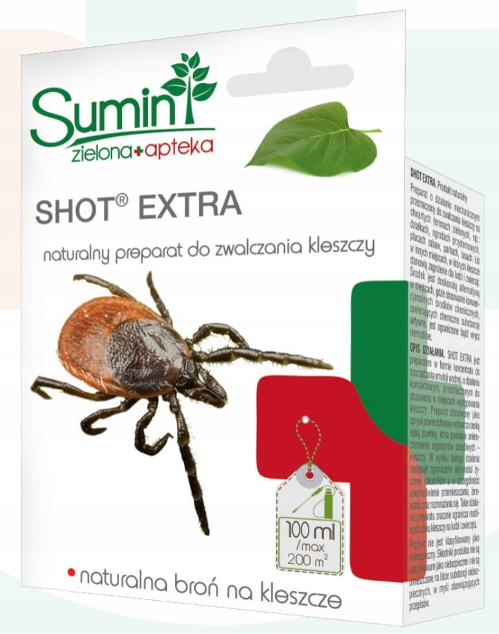

Shot Extra na kleszcze w ogrodzie 100 ml Sumin