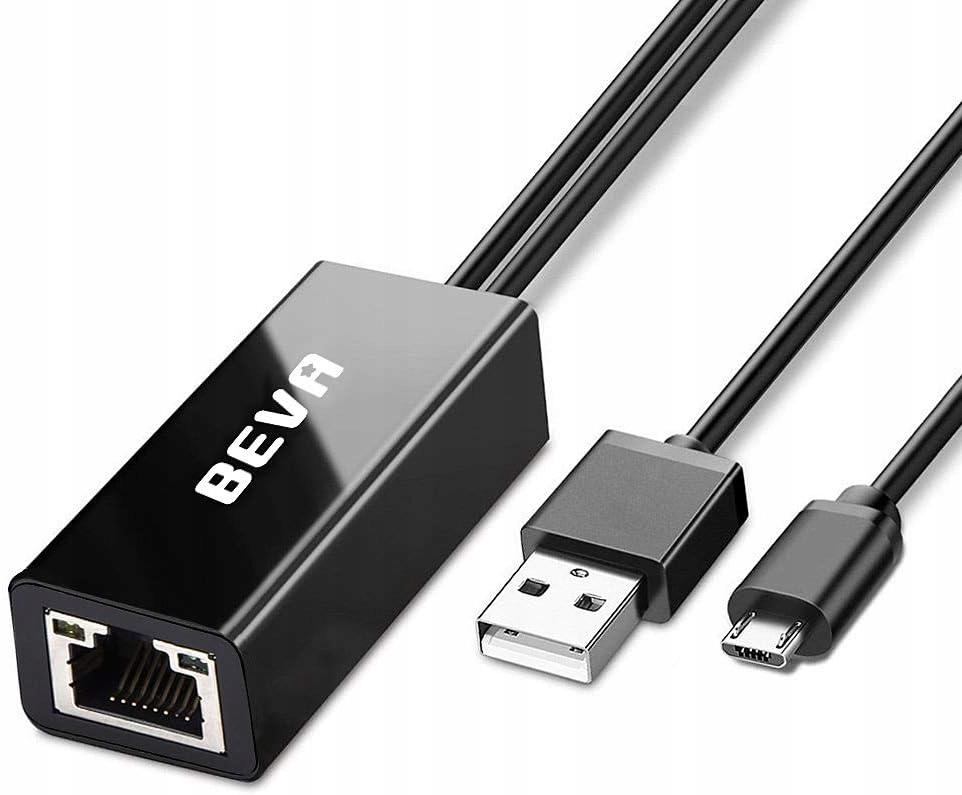 ADAPTER SIECIOWY BEVA MICRO USB RJ45 LAN Sklep, Opinie, Cena w Allegro.pl