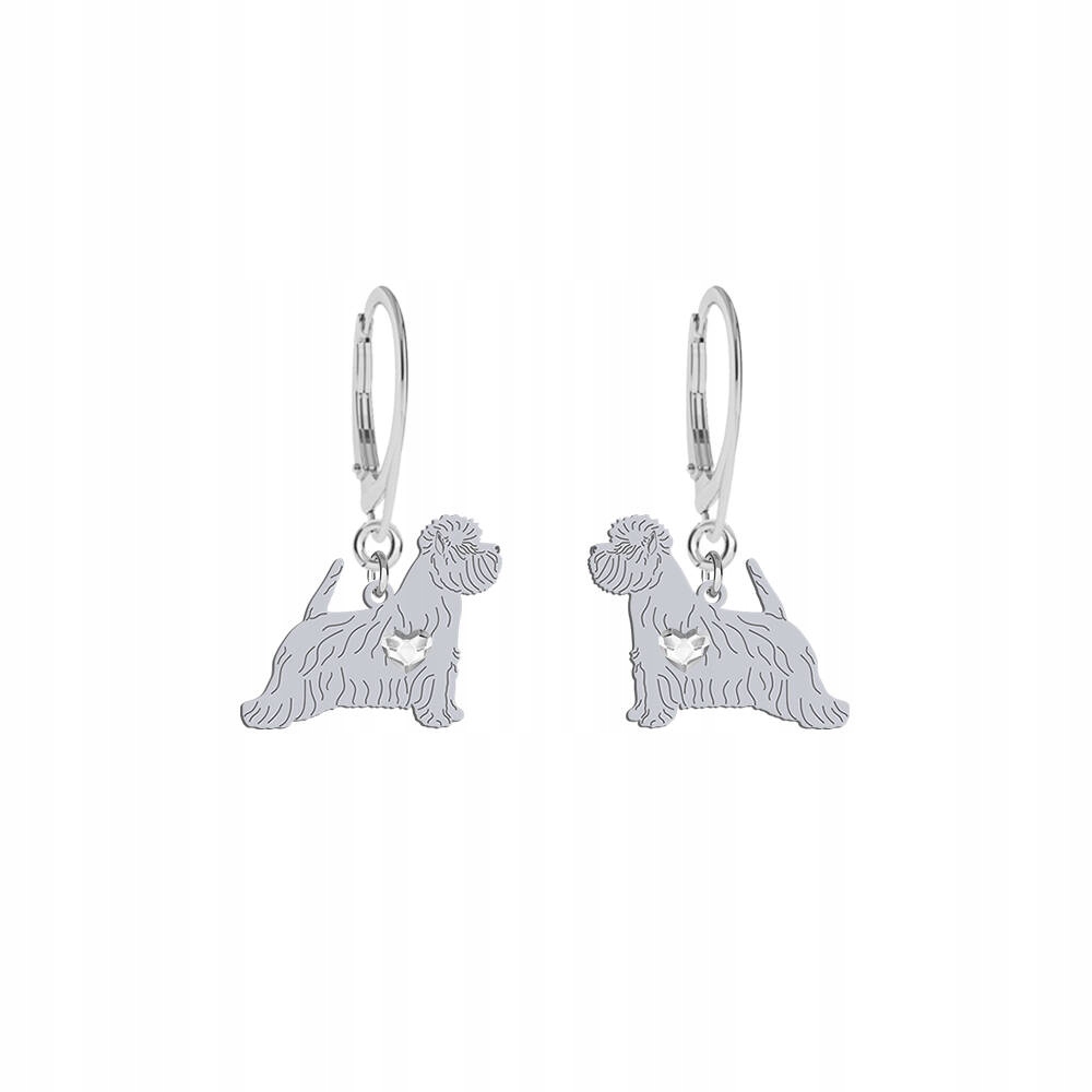 Stříbrné Náušnice z West Highland White Terrier 925 Šperky Dárek Gravírování