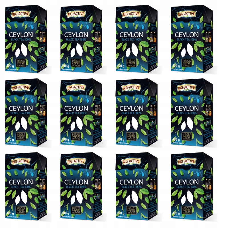 Big-Active Čaj černý 100%, listový 100 g X12