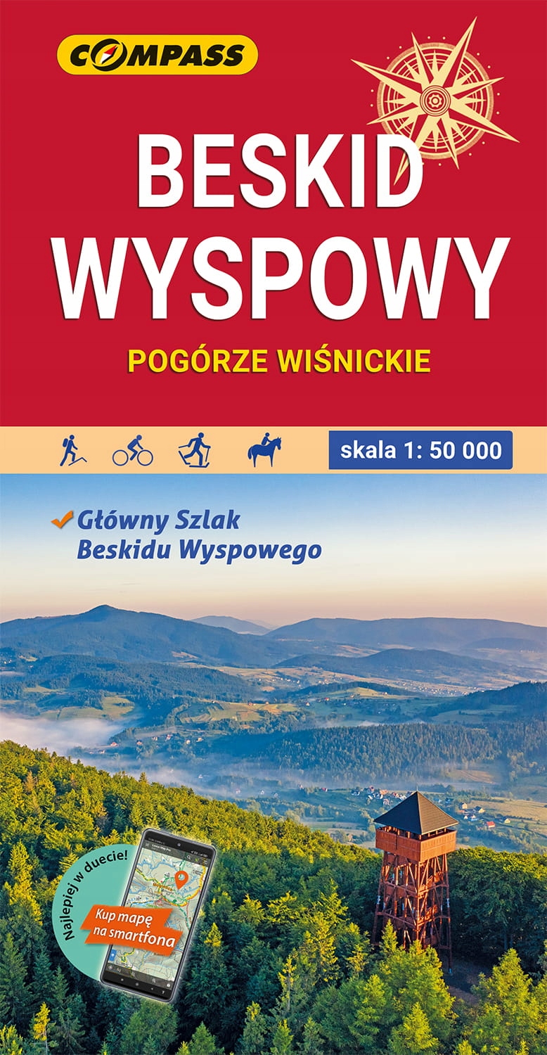 

Beskid Wyspowy Kasina Kasinka Jurków mapa Compass