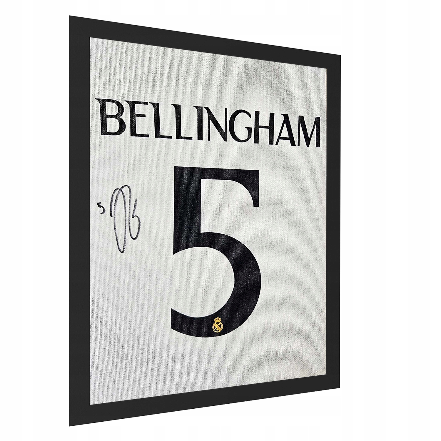 Koszulka w ramce obraz Jude Bellingham Real Madryt poster 40x30 cm
