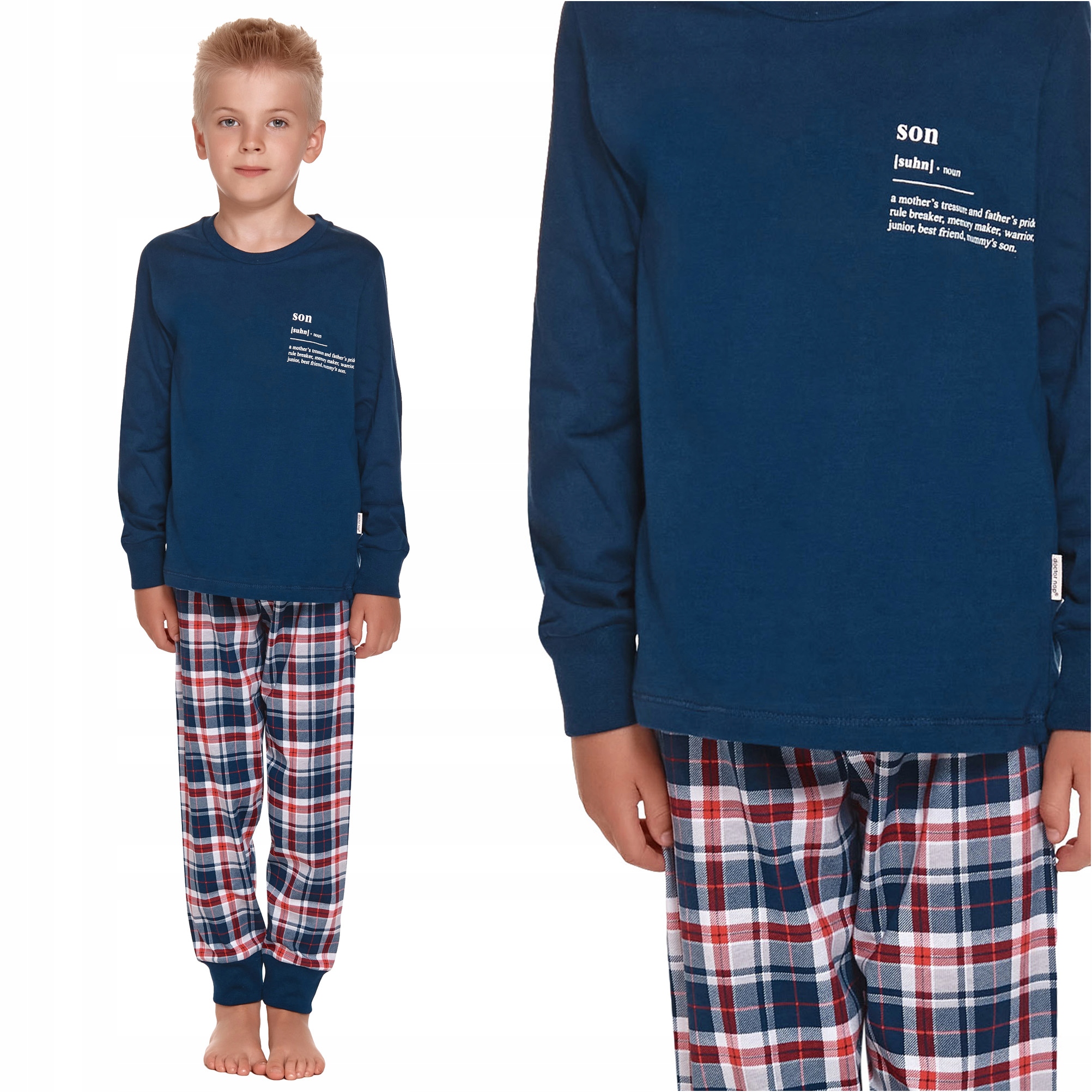 

Doctor Nap 4343 Navy Blue piżama dziecięca 134 140