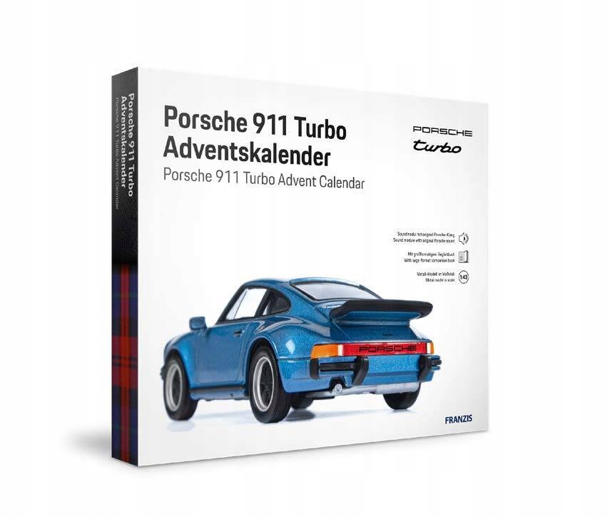 Адвент-календарь Franzis MachineWorks Porsche 911 Turbo 67221, модель 1:43 со звуком, от 14 лет — фото 2