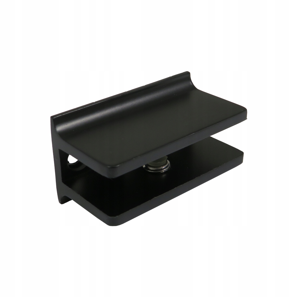 Podpórka uchwyt półki szklanej Czarna szkło 10mm