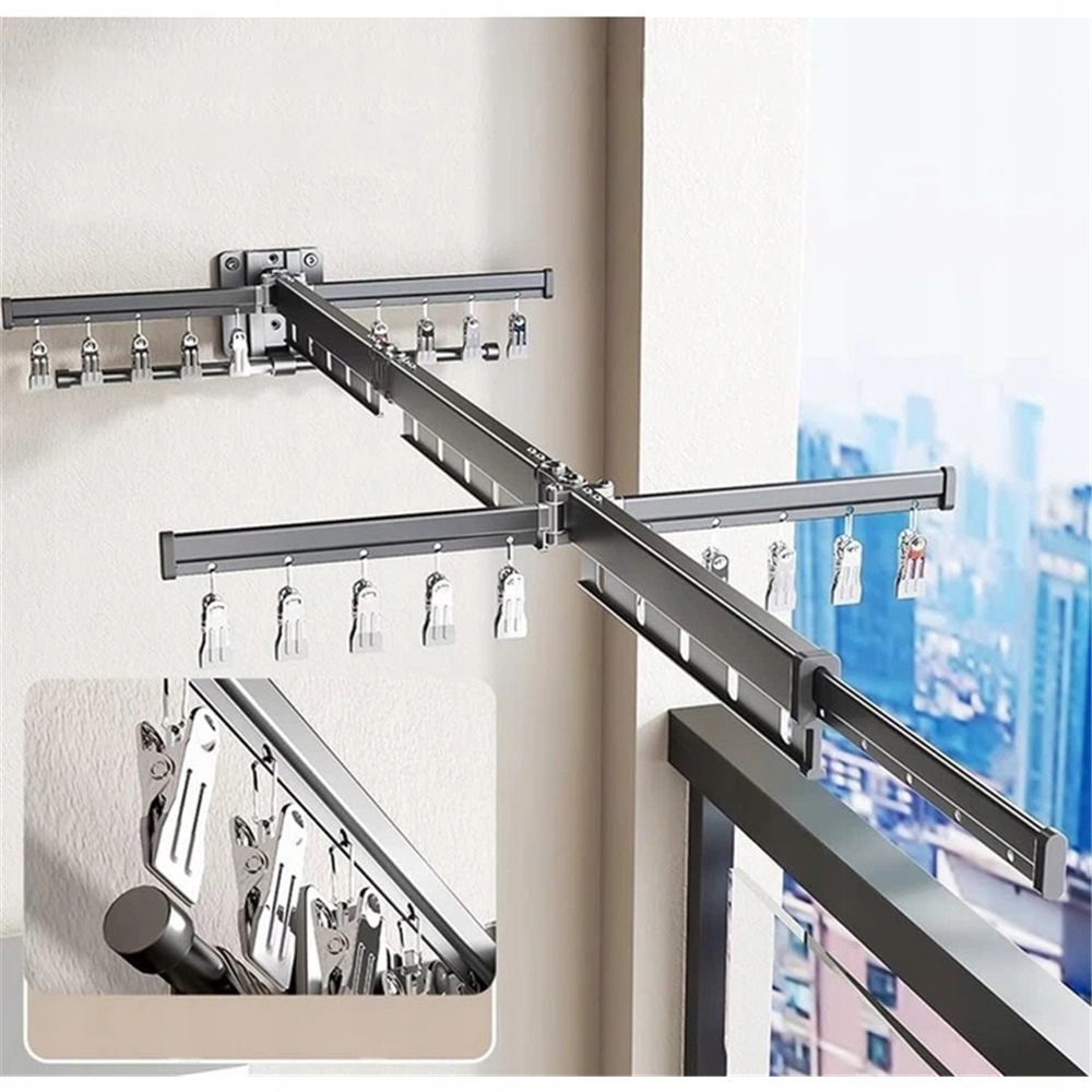 Levně Skládací Sušák Na Prádlo S Vícevrstvou Ochranou A Lakovaným Povrchem