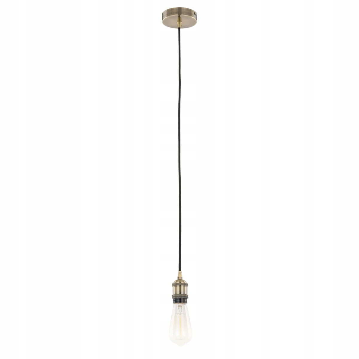 Industriální závěsná retro bodová lampa, antická hnědá, nad barový stůl Italux