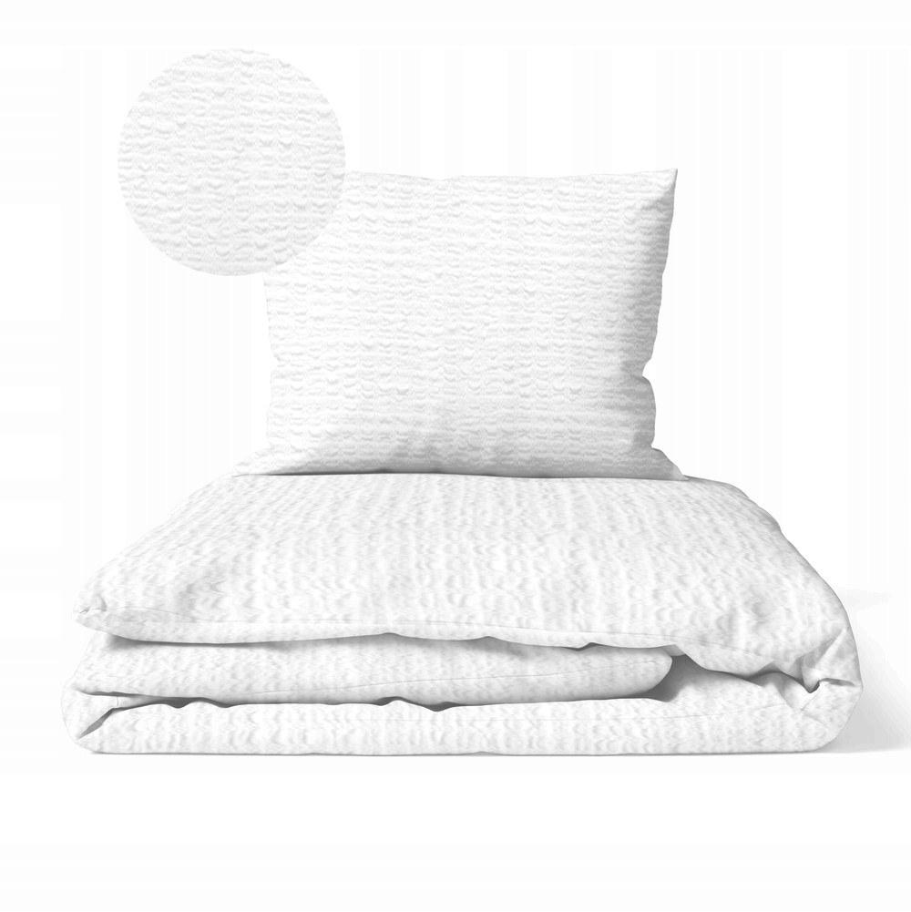 Hotelové Povlečení bílá z kůry Bílá Kůra povlečení 140x200 70x80 do hotelu