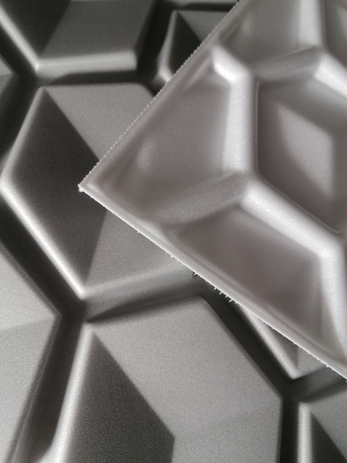 KASETONY sufitowe Dekoracja na ścianę HONEY SZARY Grubość 4 mm