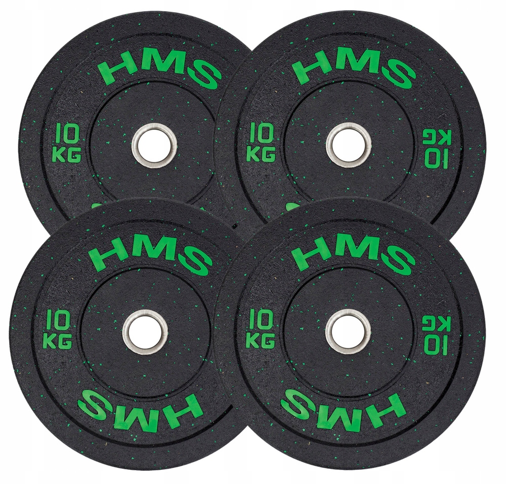 Hms Olympijské talíře Ogumované závaží pro Osa činku Bumper 4x10 kg