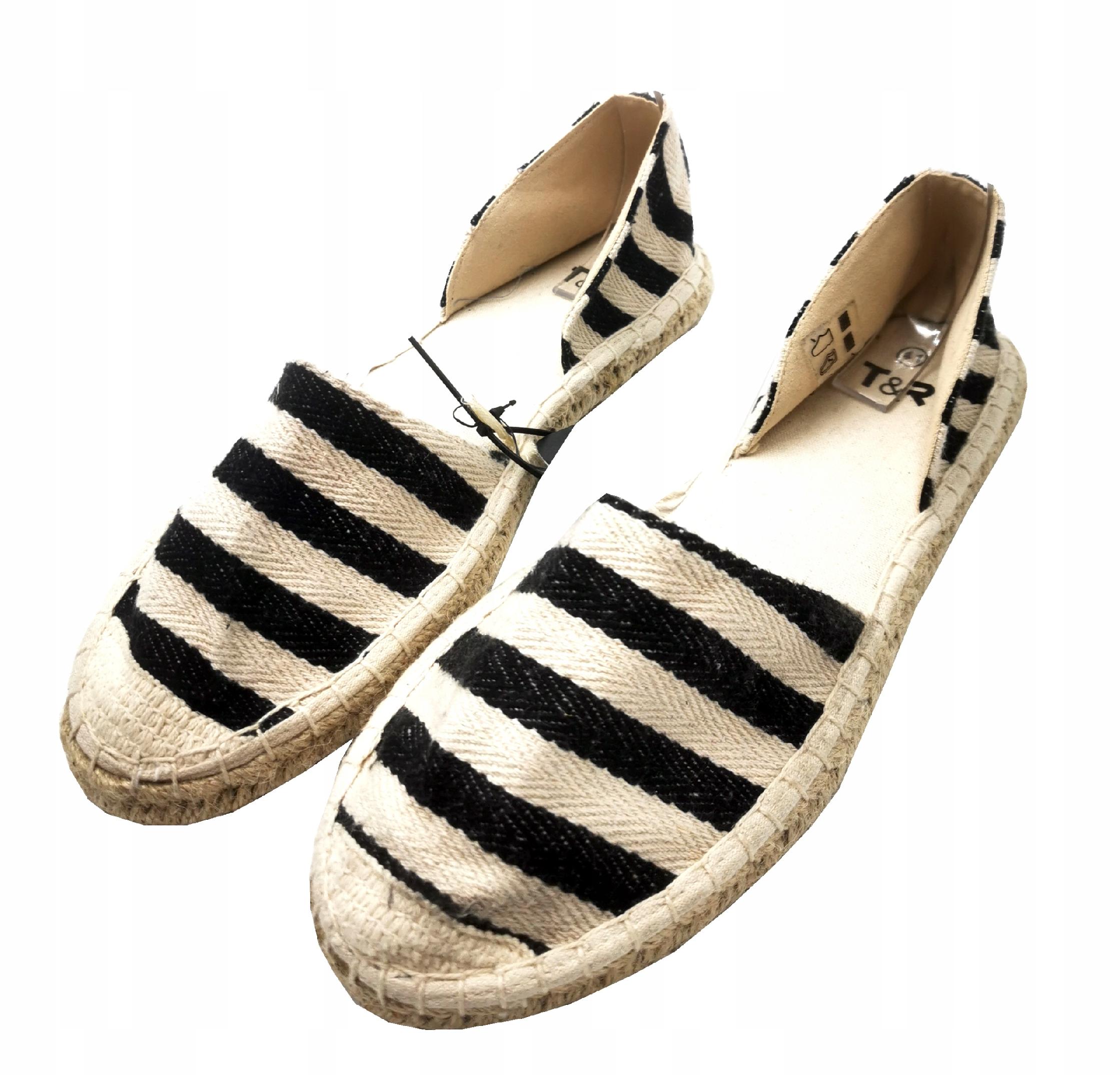 

Espadryle buty damskie na lato paski odkryte 40