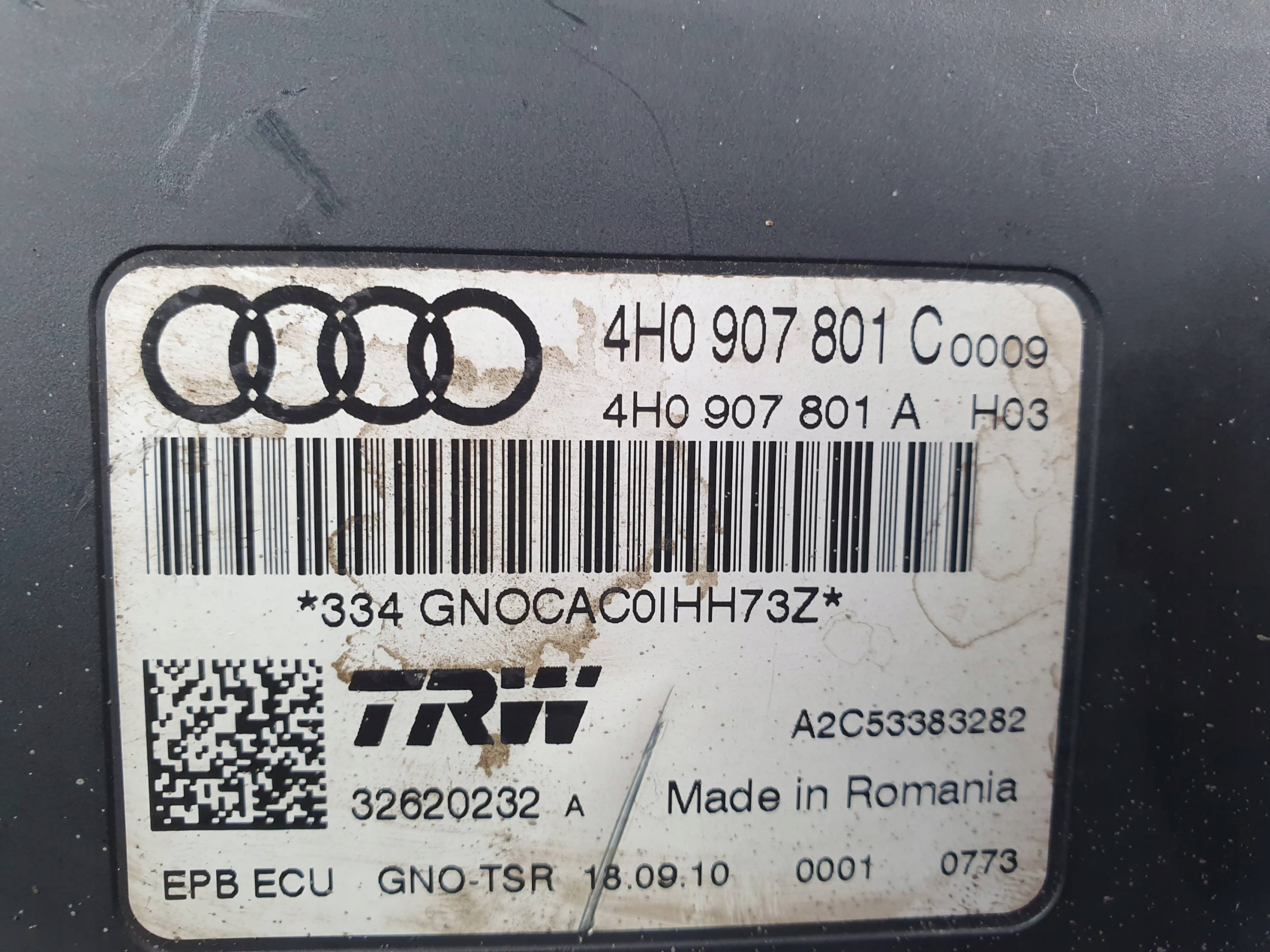 modul elektrische Parkbremse 4H0907801C AUDI A6 C7