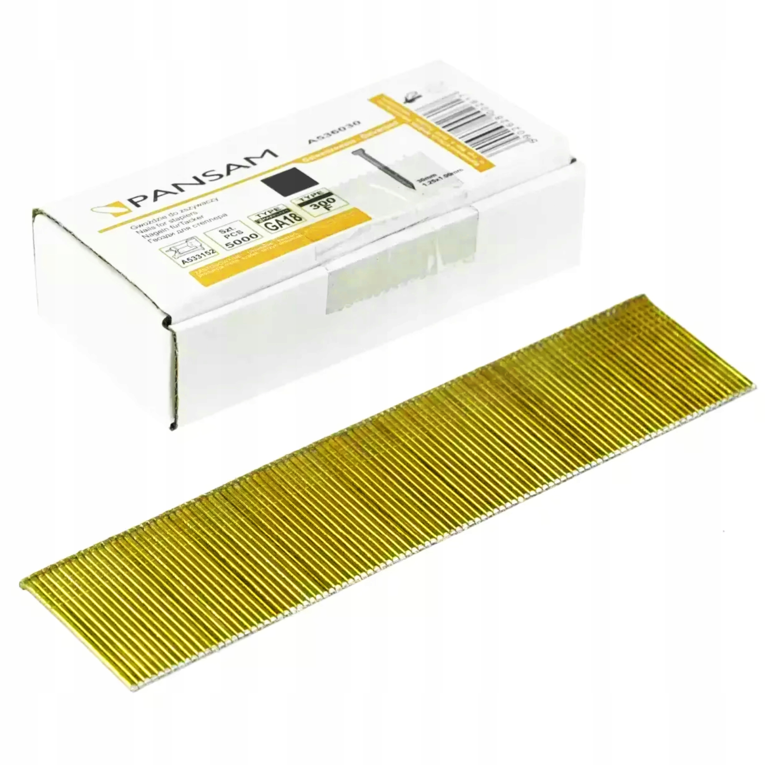 GWOŹDZIE ZSZYWACZA 45MM TYP90 GA18 5000SZT. PANSAM