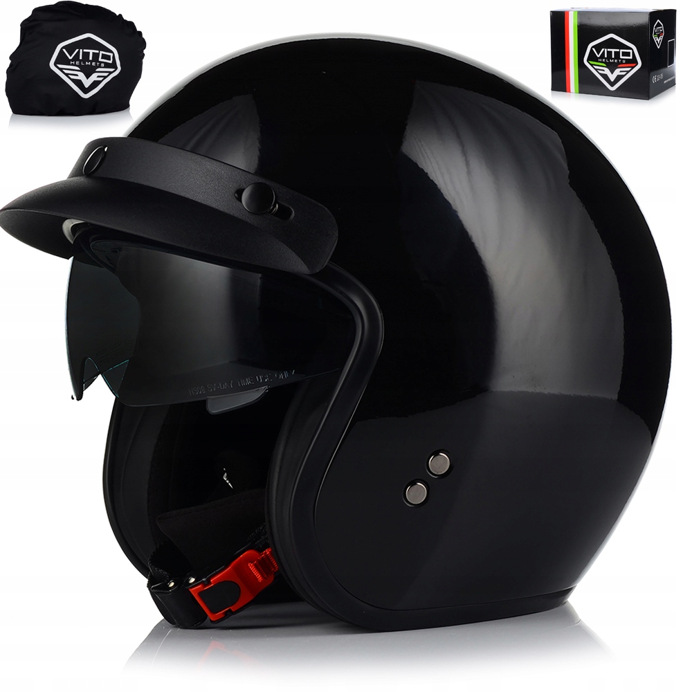 Motocyklová Přilba Otevřená Vito Speciál Chopper Cruiser Stříška Blenda