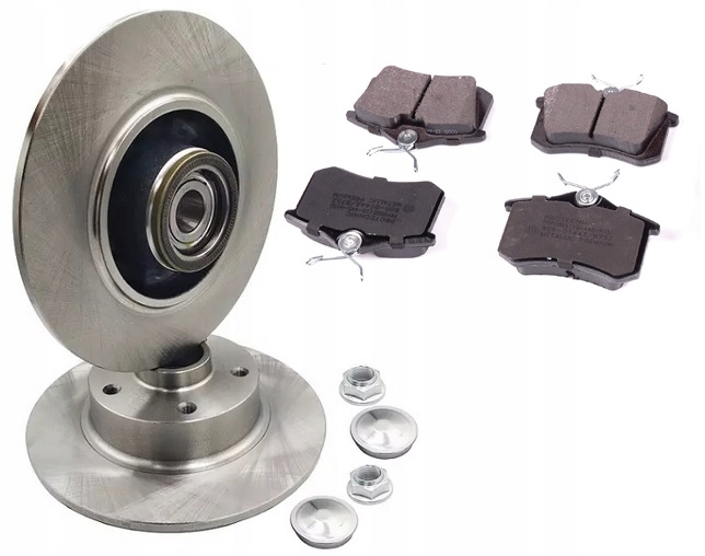 Kotouče Zadní Brzdové Destičky Renault Megane III Scenic 3 Abs kroužek Ložiska