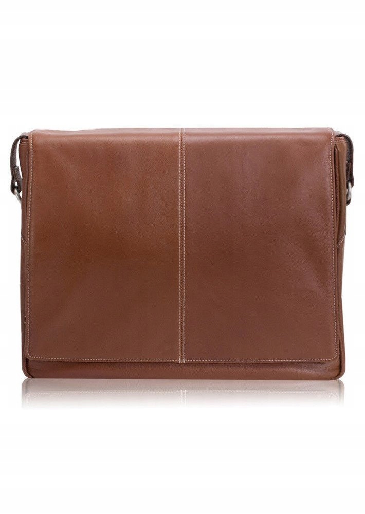 Pánská kožená aktovka Mcklein San Francesco 15,6", hnědá