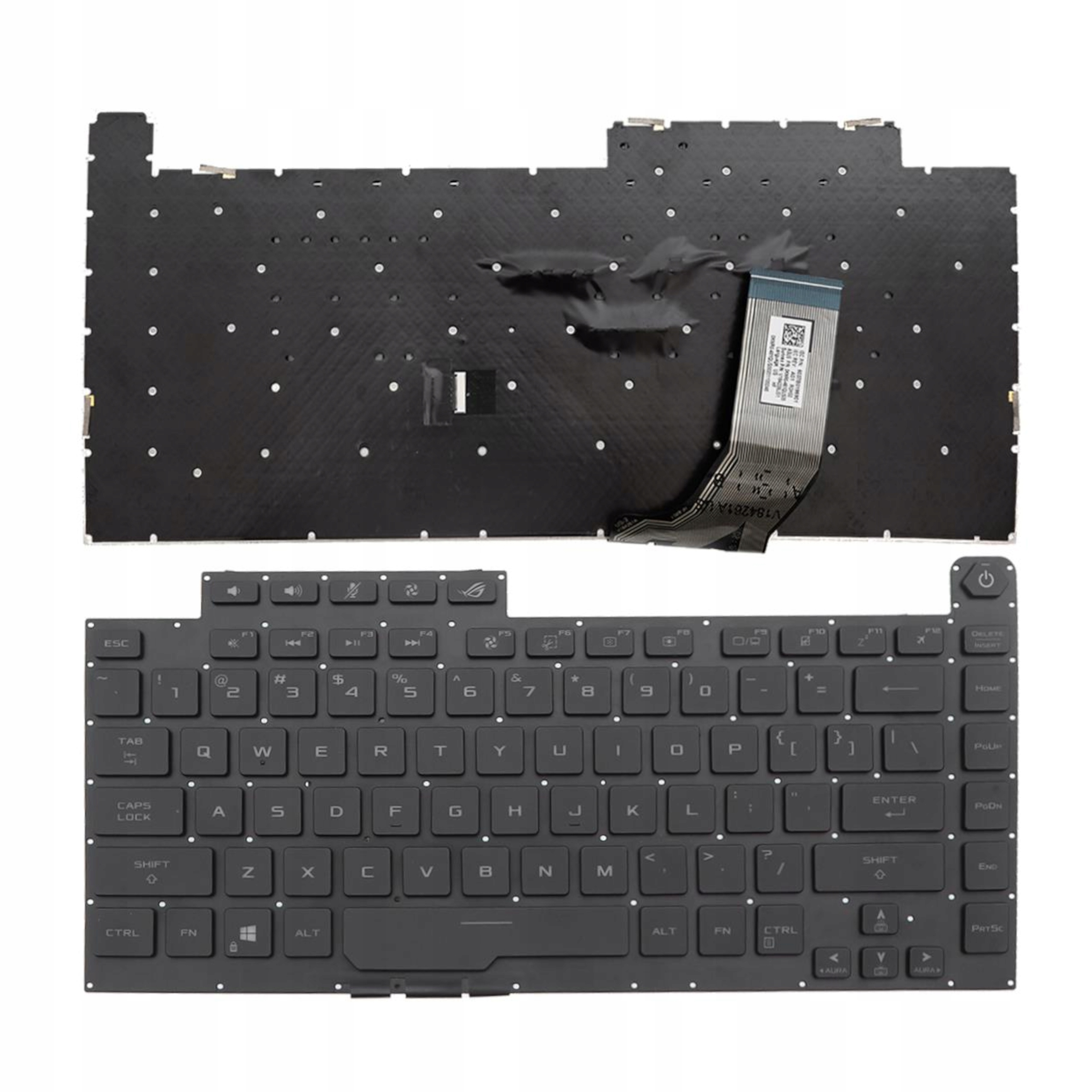 Klávesnice Pro Asus Rog Strix G15 G512 G531 Led Rgb Černá Zásuvka