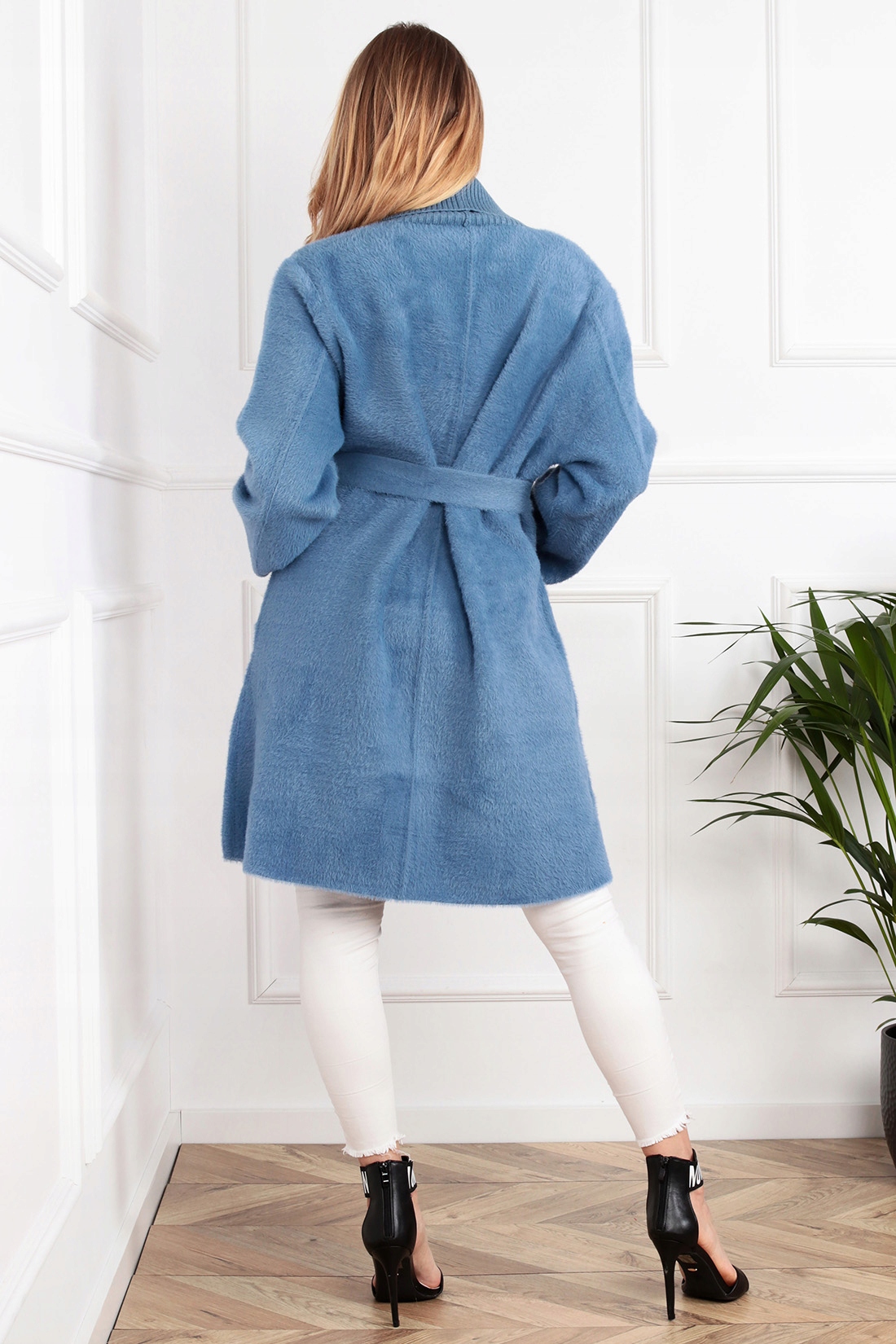 PŁASZCZ ALPAKA WIĄZANIE KOLORY 2043 Kaptur brak informacji