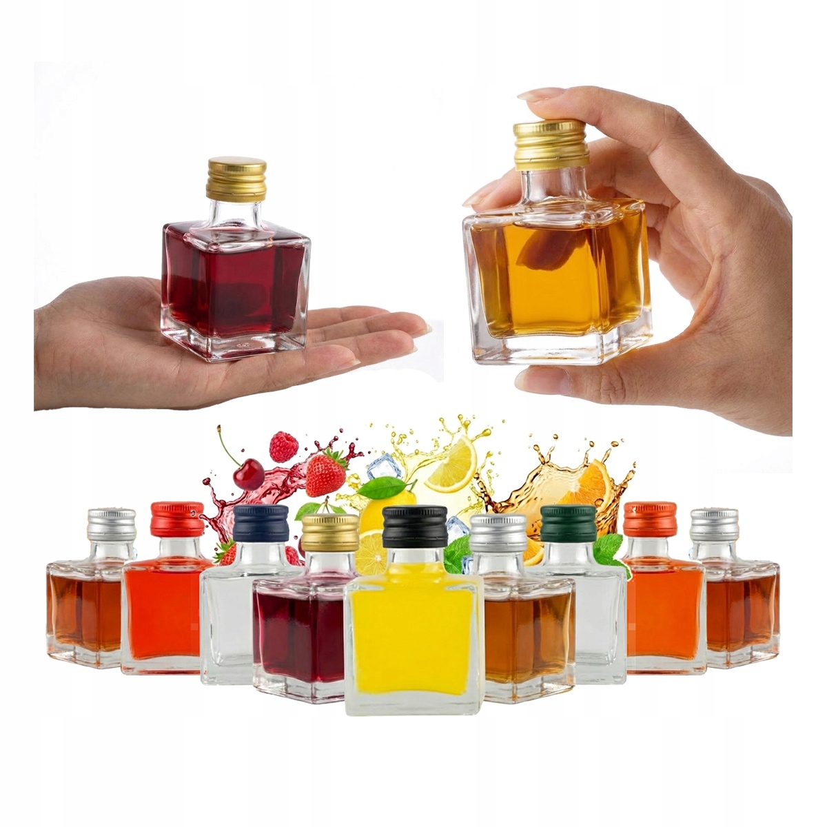 50 x Sklenené fľaše Anna 100 ml na tinktúry vína Likér Tinktúry Darček