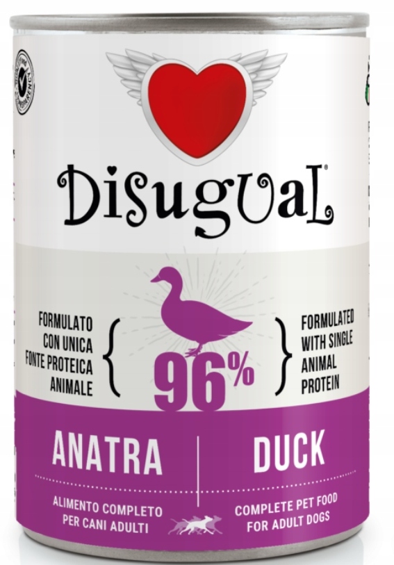 Krmivo Vlhké Disugual Monoproteinová kachna (dospělý) 400 g