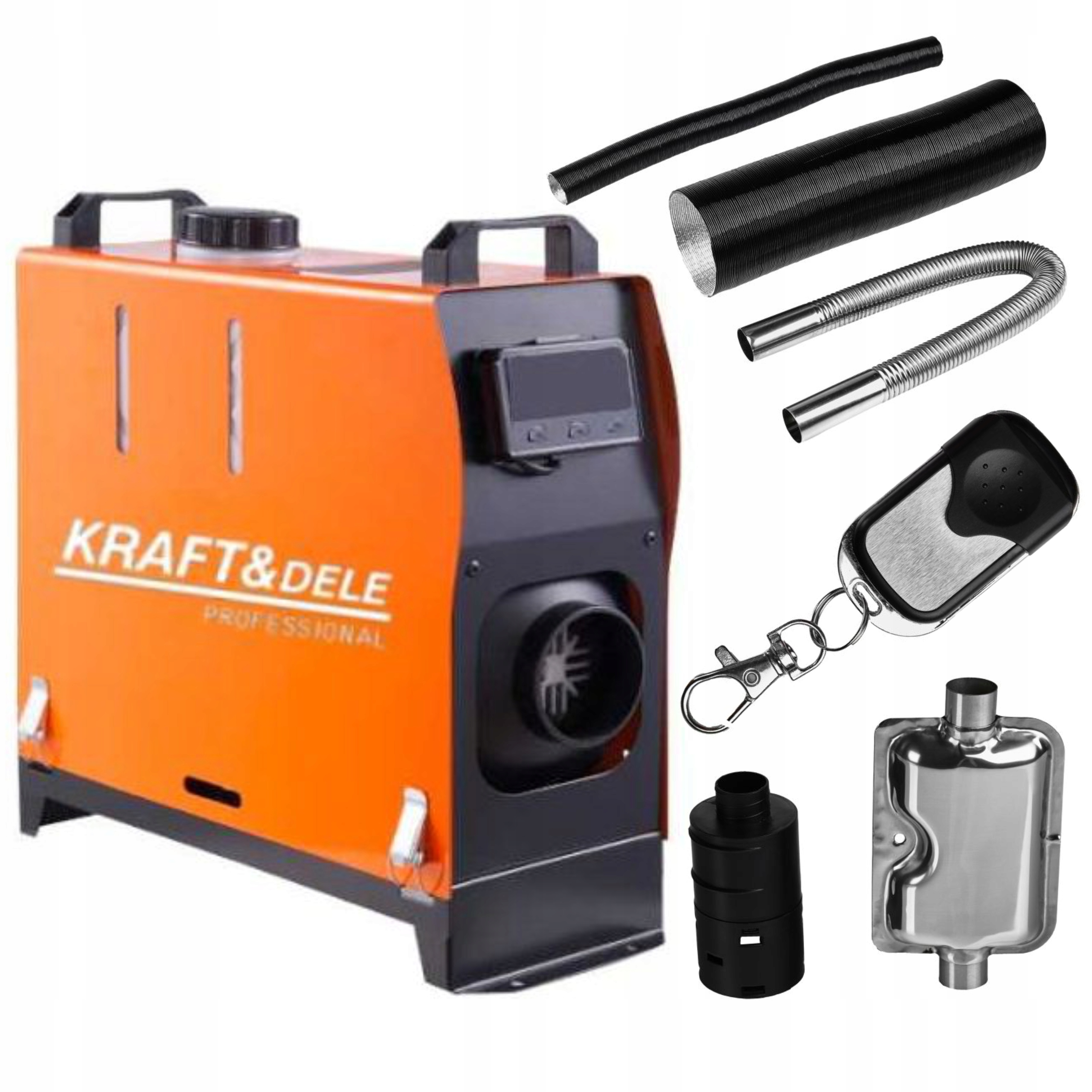 Ohřívač 9kw 12v pro karavan s LCD a dálkovým ovládáním Kraft&Dele