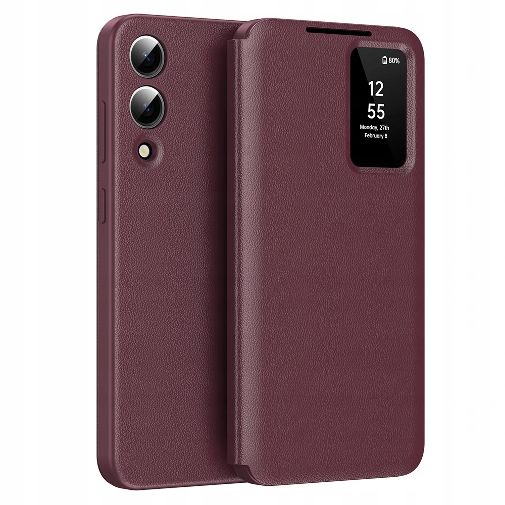 Techsuit SmartView Series etui do Samsung Galaxy S25 Edge czerwone